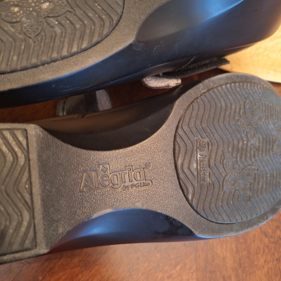 Mary Jane Black Leather Alegria Shoes With Easy Closure Sz 38 (8) - Picture 15 of 16